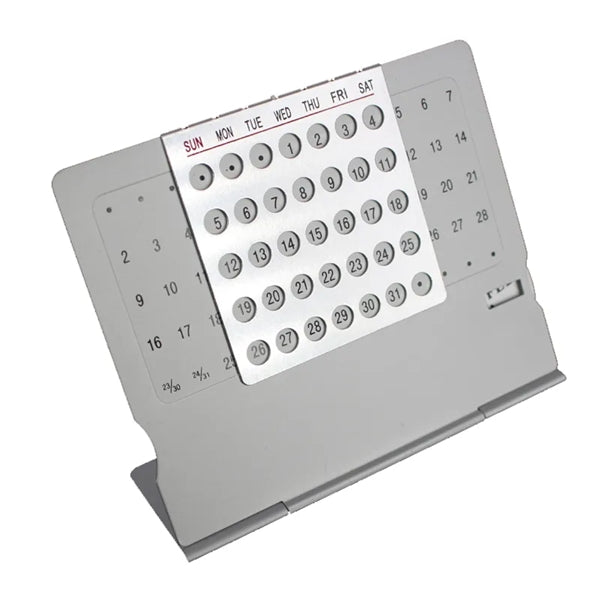 Aluminum Desk Calendar