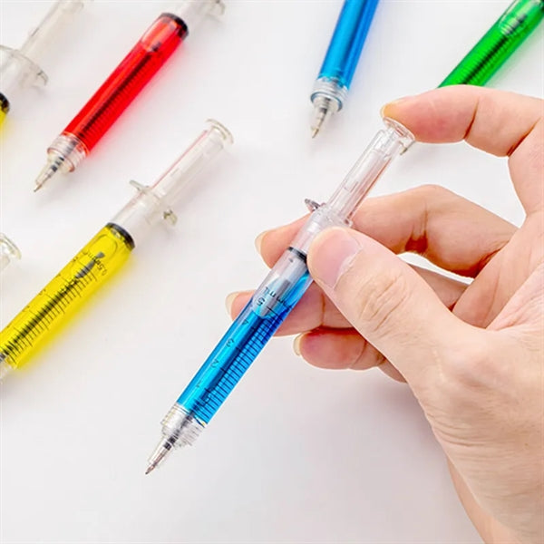 Retractable Syringe Ballpoint Pen