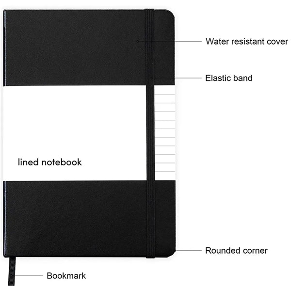 Notebook for Work College Ruled Hardcover Journal