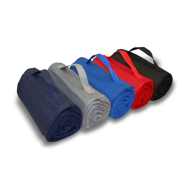 Embroidered Fleece Roll-Up Blanket
