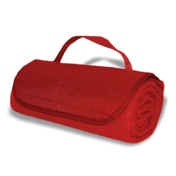 Embroidered Fleece Roll-Up Blanket