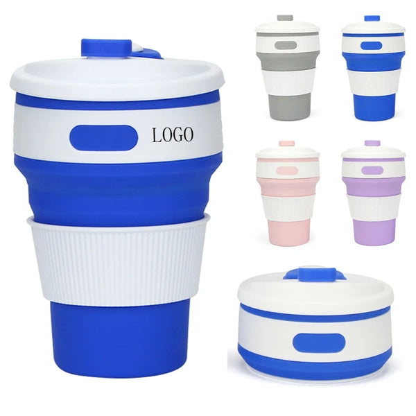 Collapsible Coffee Cup Silicone with Lid