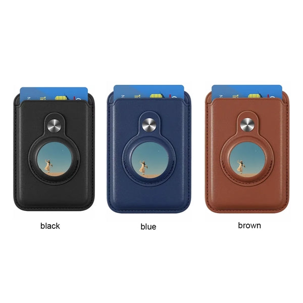 Retro Leather Magnetic Smart Phone Wallet Card Holder