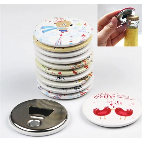 58mm Button Bottle Opener with Magnet