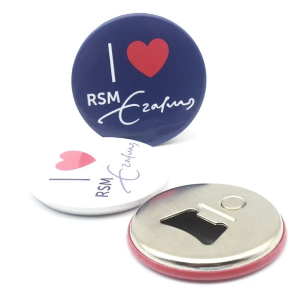 58mm Button Bottle Opener with Magnet