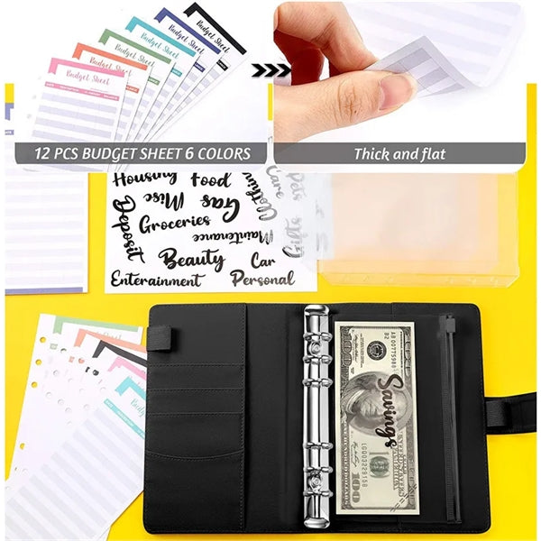 A6 PU Leather Notebook Binder