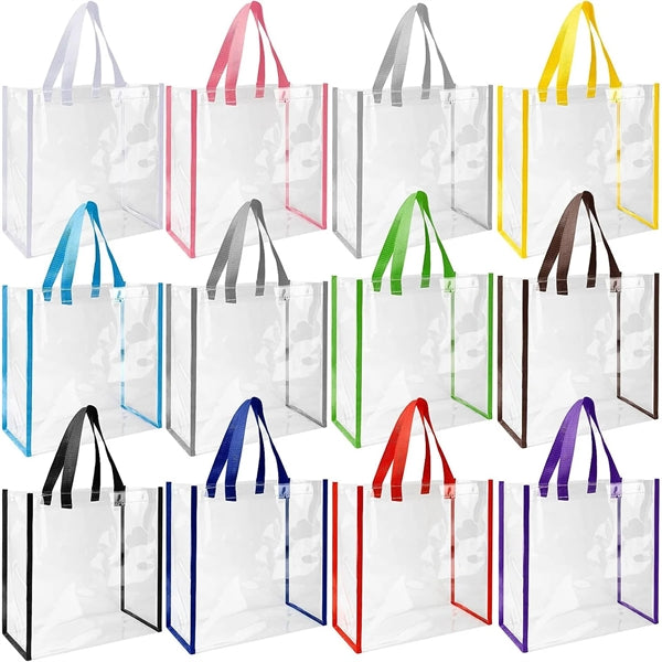 Clear PVC Stadium Tote Bag