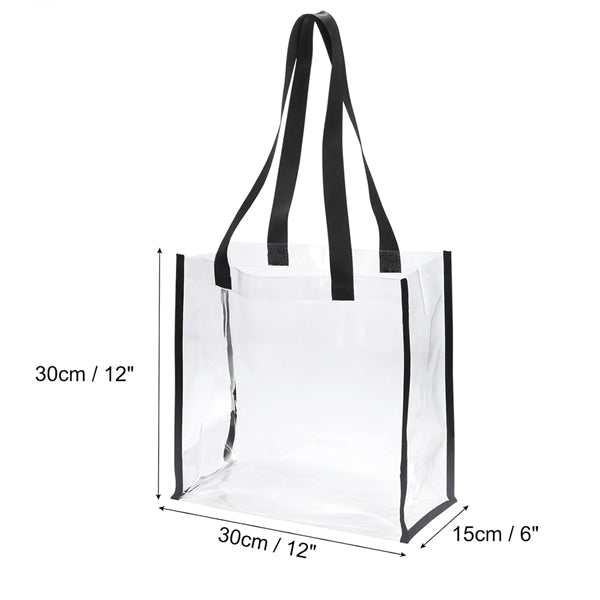 Clear PVC Stadium Tote Bag
