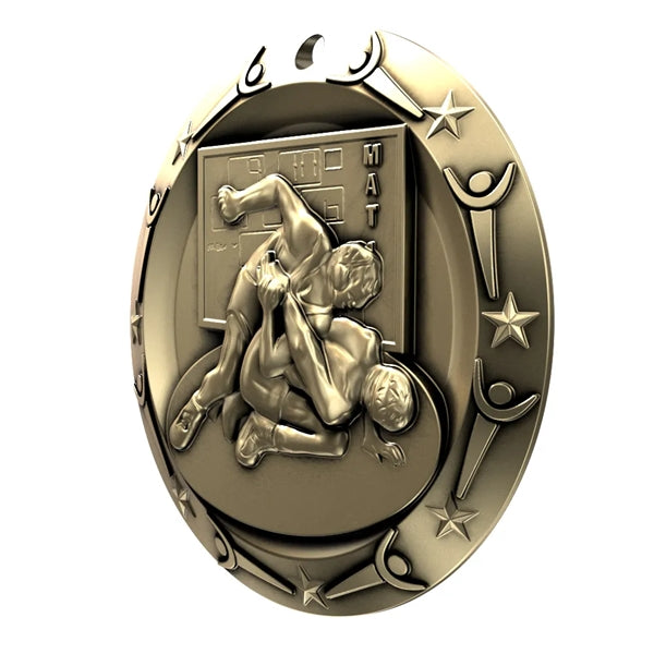 3'' World Class Wrestling Medallion