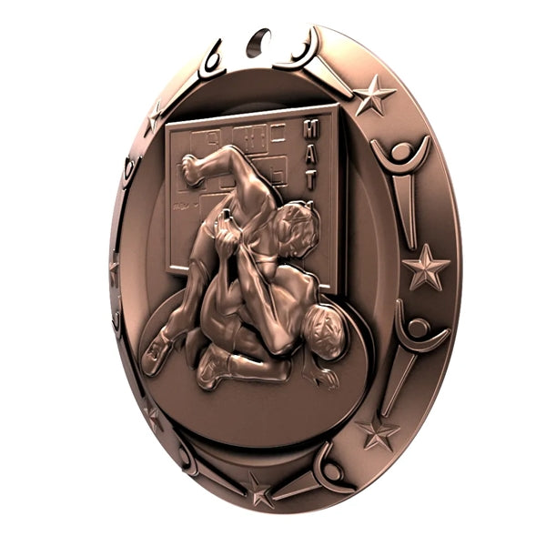3'' World Class Wrestling Medallion