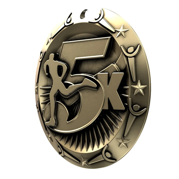 3'' 5 K Medal