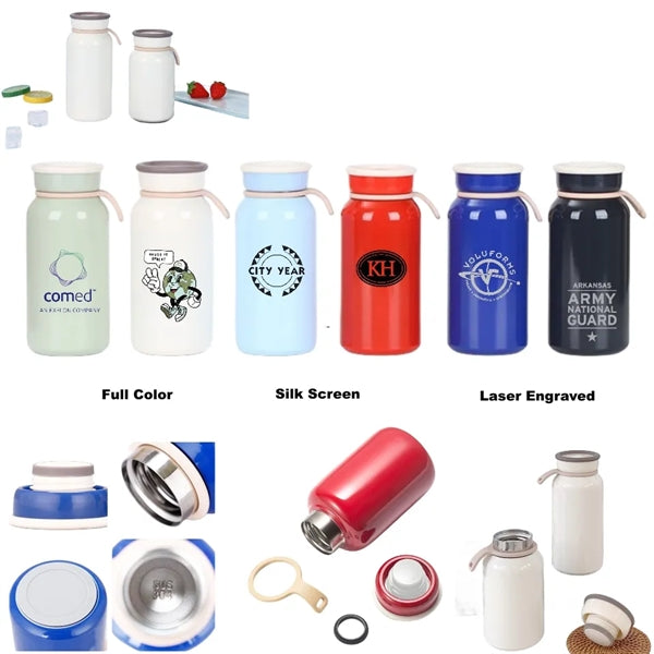 10/13.5 oz Double Wall Stainless Steel Milk Thermos Cup