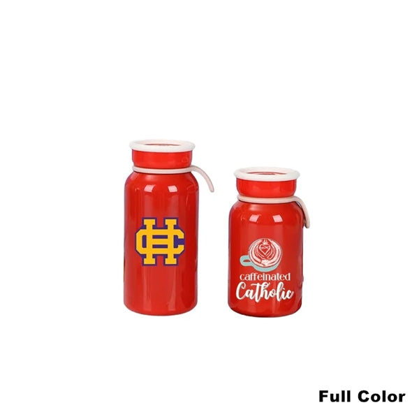 10/13.5 oz Double Wall Stainless Steel Milk Thermos Cup