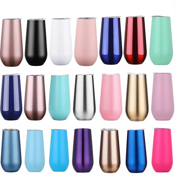6oz Stainless Steel Stemless Tumblers
