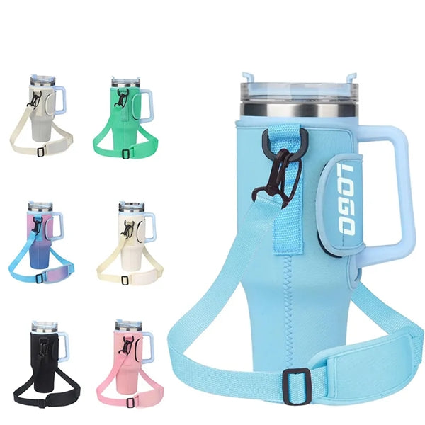 40 OZ Bottle Pouch Holder With Adjustable Strap