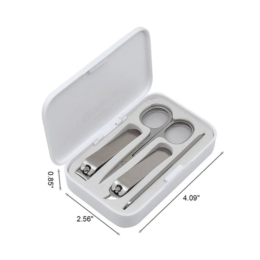 4 Pieces Stainless Steel Nail Clipper Set
