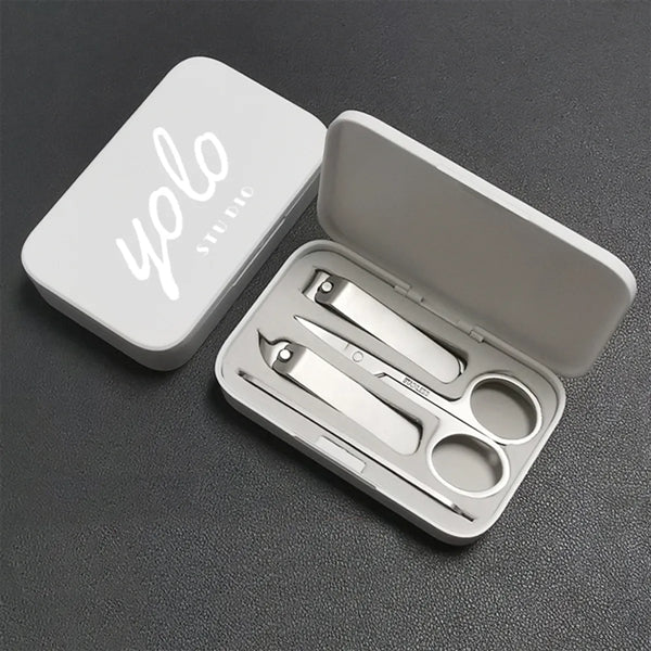 4 Pieces Stainless Steel Nail Clipper Set
