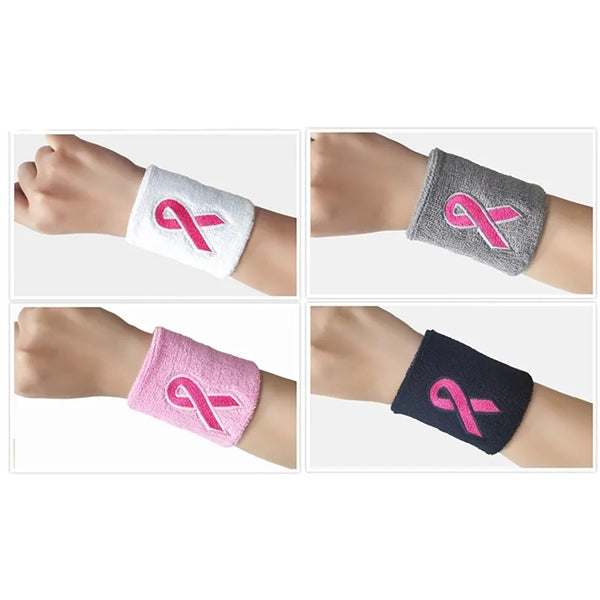 Pink Breast Cancer Awareness Wristbands