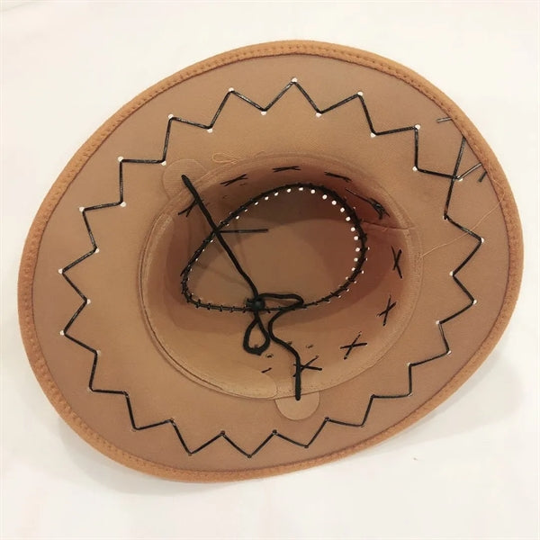 Outdoor tourism Western cowboy big brim top hat