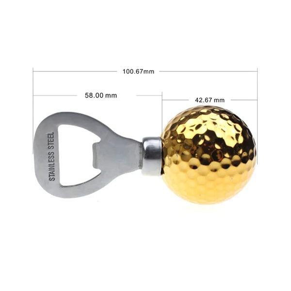 Creative Golf Ball Shaped Stainless Steel Bottle Opener