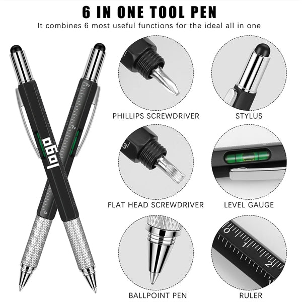 6 in 1 Multi Function Tool Pen