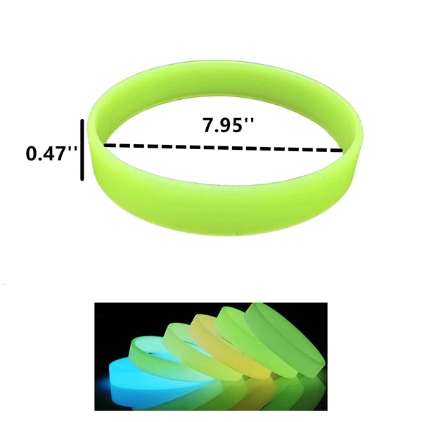 Glow In The Dark Silicone Wristband