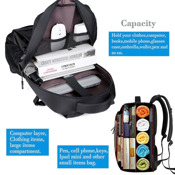 Business USB 15.6 inch Travel Laptop Backpack
