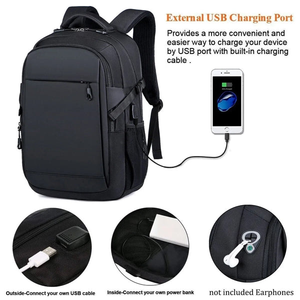 Business USB 15.6 inch Travel Laptop Backpack