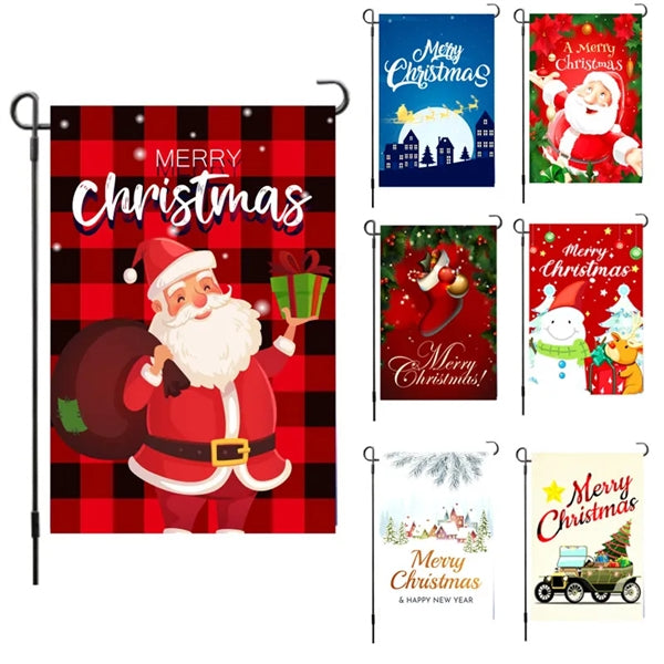 Christmas Garden Flags for Outside