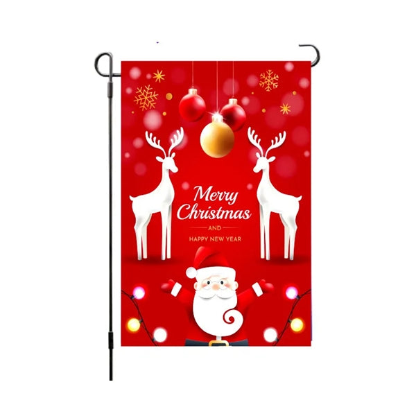 Christmas Garden Flags for Outside