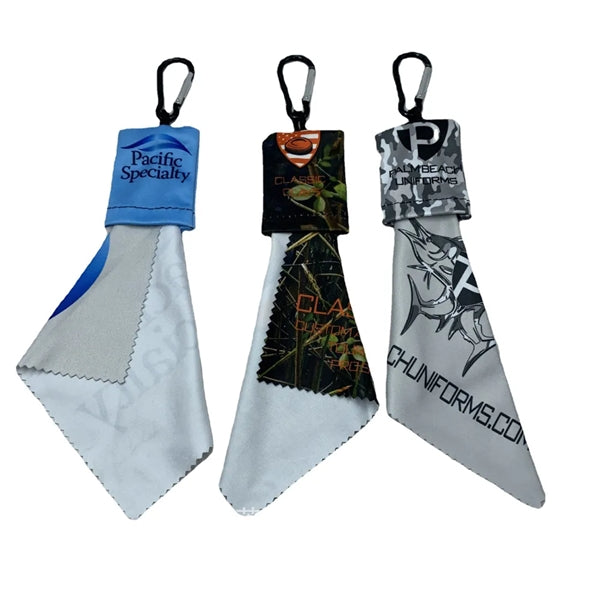 Microfibre Lens Cloth with Carabiner