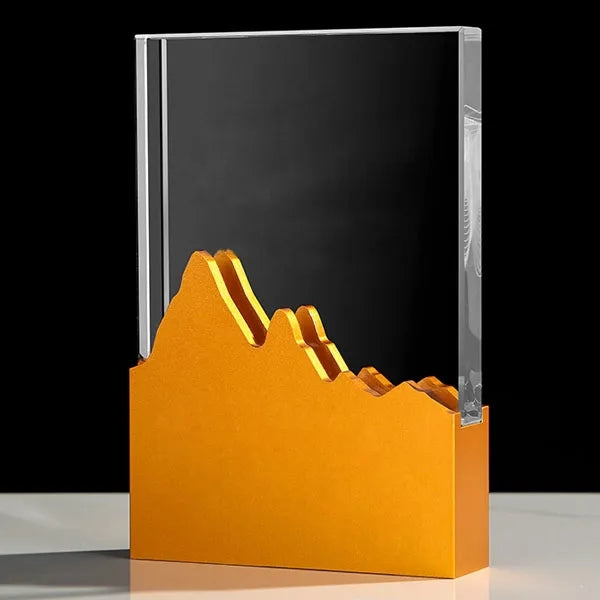 Crystal Metal Mountain Trophy Award