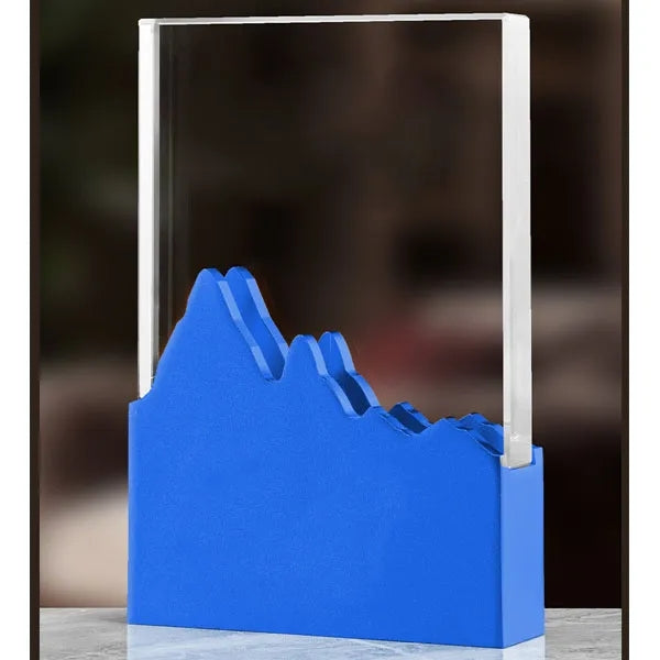 Crystal Metal Mountain Trophy Award