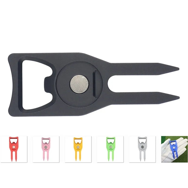 3 In 1 Beer Bottle Opener Golf Divot Repair Tool Ball Marker