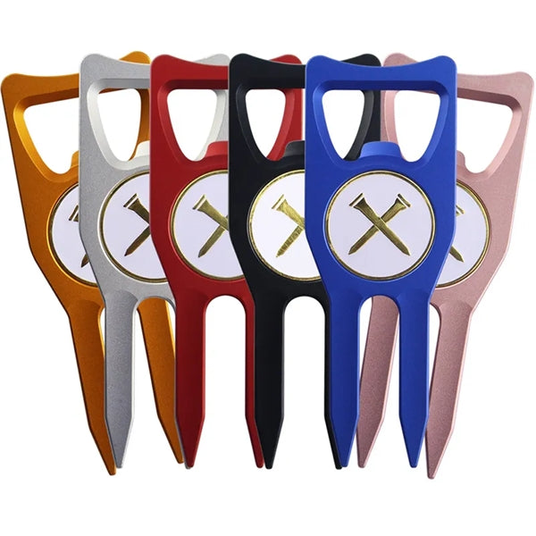 3 In 1 Beer Bottle Opener Golf Divot Repair Tool Ball Marker