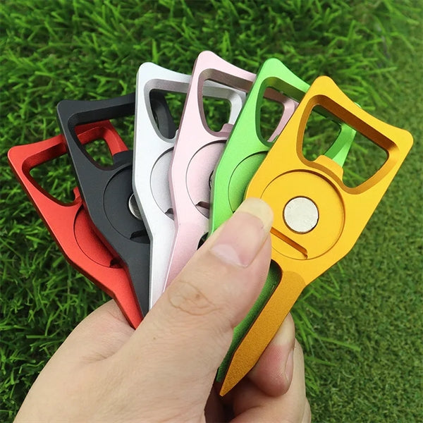 3 In 1 Beer Bottle Opener Golf Divot Repair Tool Ball Marker
