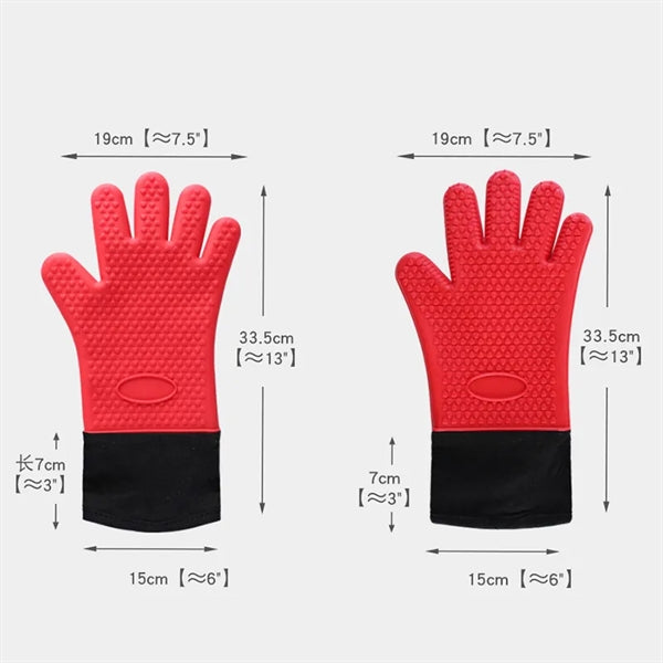 Silicone Heat Resistant Microwave Oven Gloves For Baking