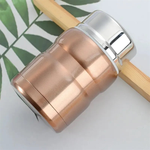 Insulated Stainless Steel Food Jar with Folding Spoon