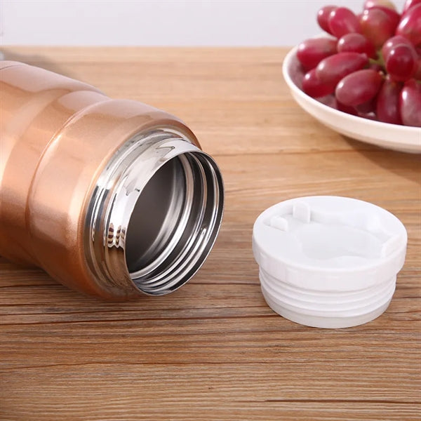 Insulated Stainless Steel Food Jar with Folding Spoon