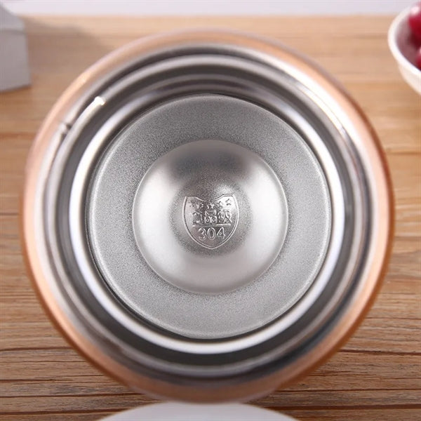 Insulated Stainless Steel Food Jar with Folding Spoon