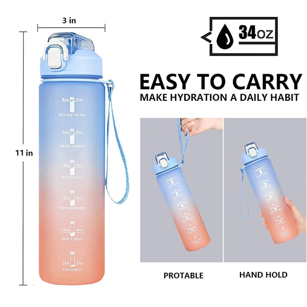 34 OZ Sports Water Bottle