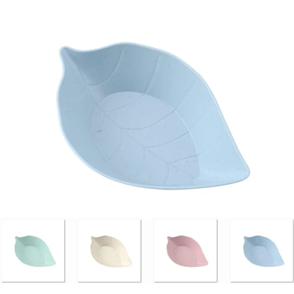 Sauce Dish Wheat Straw Creative Leaf Shaped Dipping Bowl