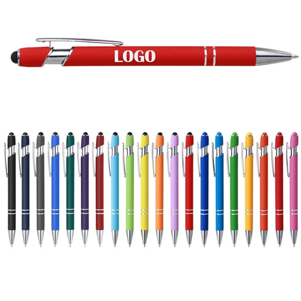 Metal Ballpoint Pen with Stylus Tip