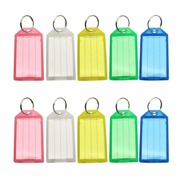 Plastic Key Ring Tags