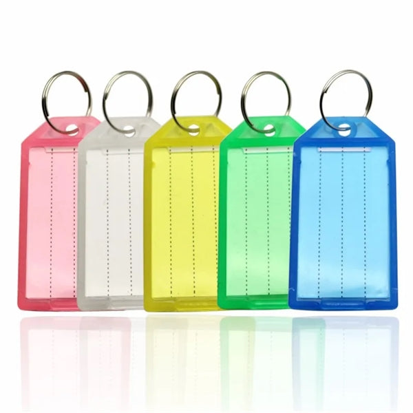 Plastic Key Ring Tags
