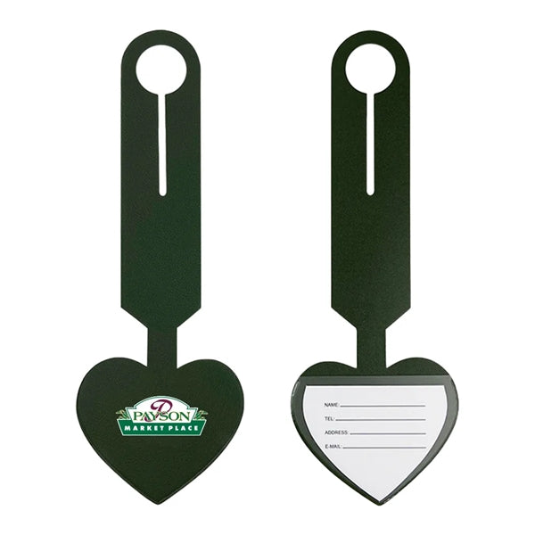 Heart Leatherette Luggage Tag