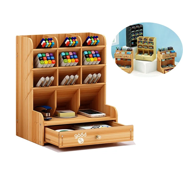 Wooden Desk Organizer