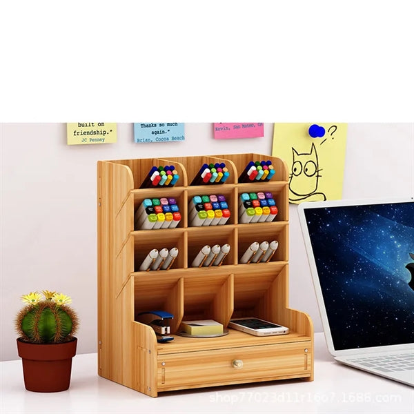 Wooden Desk Organizer
