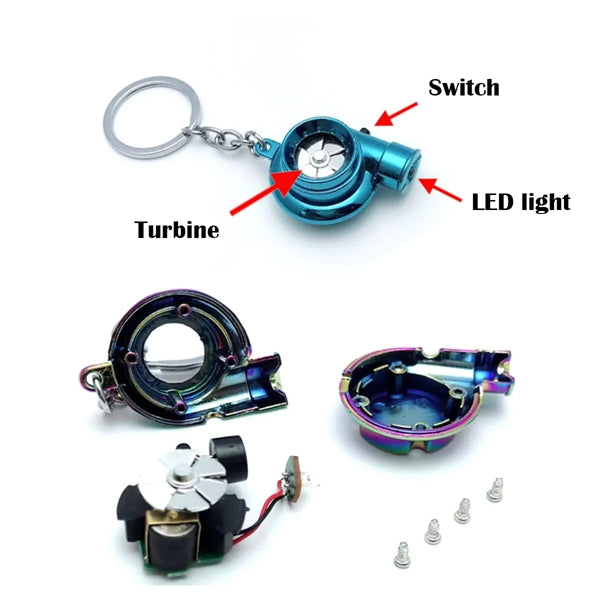 Metal Car Turbo Key chain