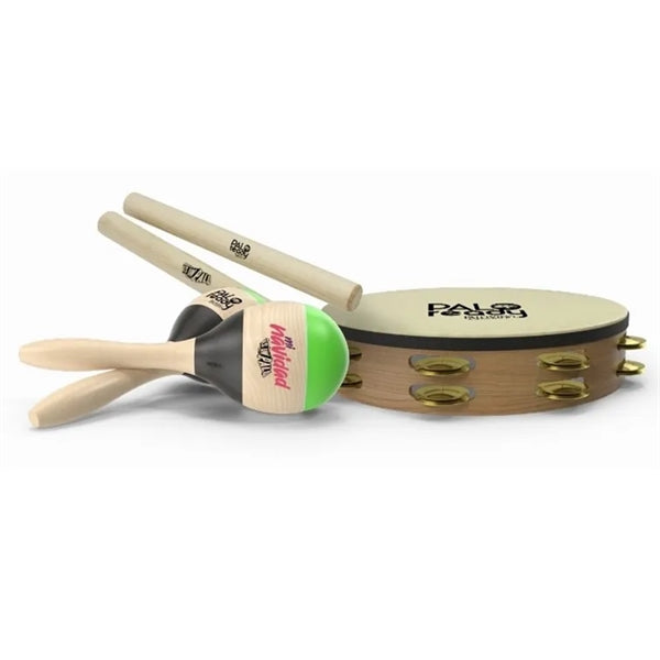 Toddler Tambourine Wood Stick Maraca Orff Instrument Set